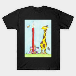 Happy Birthday Giraffe T-Shirt